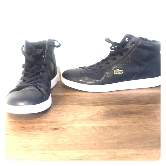 lacoste wedge trainers